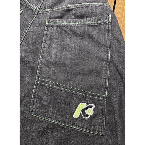 KikWear Jeans Men 32x25 Baggy Wide Leg Y2K ( 19 Inch Leg Opening ) jnco Type - Picture 8 of 11
